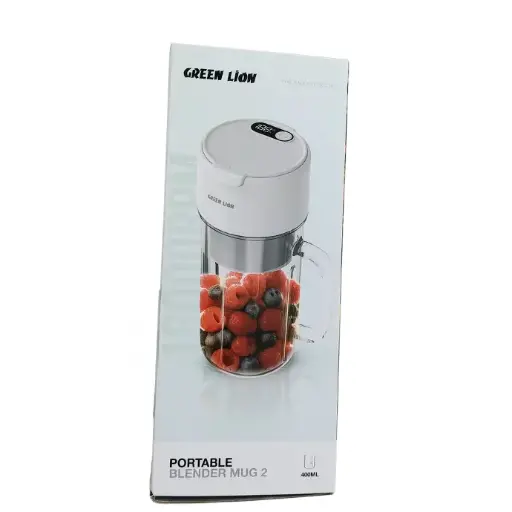 Green Lion Portable Blender Mug 2 GNPOBLNDR2WH