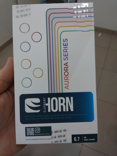 Iphone Glass Protector Elephant Horn Aurora Seires