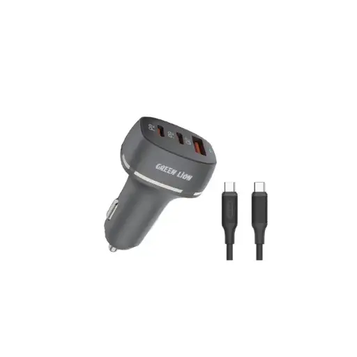 GN2PD1QCCCBK GREEN CAR CHARGER QC+PD+PD 50W BLACK
