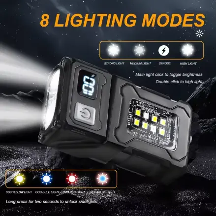 Multifunctional LED Flashlight 180 Angle