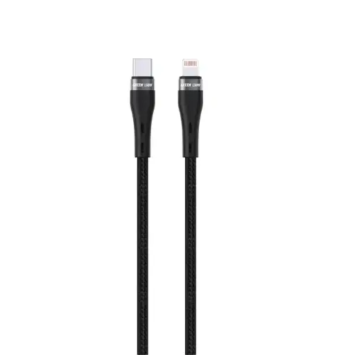 Green Lion USB-C to Lightening Braided Cable 18W GNBRUSCLGBK