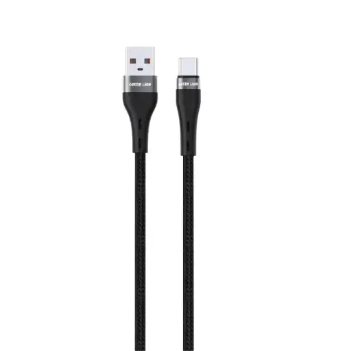 Green Lion USD-A to USB-C Braided Cable 15W GNBRUSATCBK