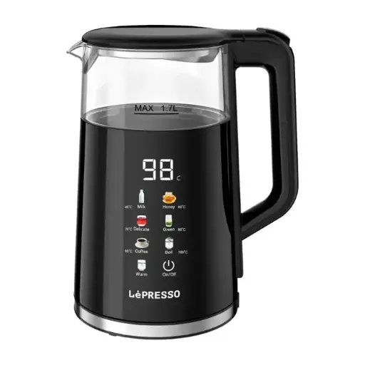 غلاية كهربائية بشاشة عرض نافذة LePresso - الموديل LP037 LPCFFM0037